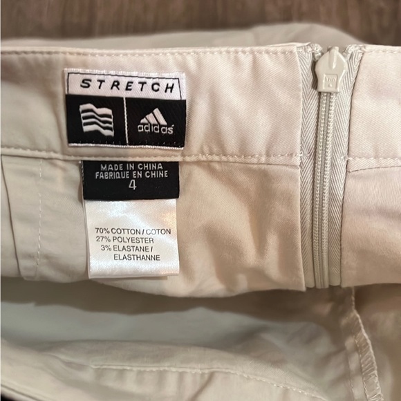 Adidas Active Wear Stretch Light Khaki Skort size 4 - Picture 4 of 8
